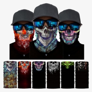Face And Neck Protection Mask - Magic Headband Death Knight Pirate Scarf Skull Skeleton