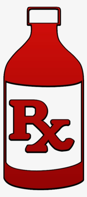 Rx Liquid Prescription Bottle Clipart Image - Mucolytic Drugs