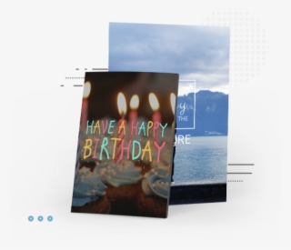 Make Your Own Printable Card - Geburtstags-kerzen-kleine Kuchen Postkarte