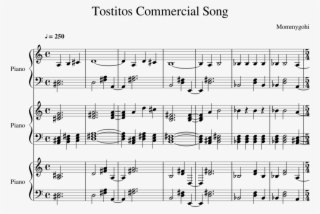 Tostitos Commercial Song Sheet Music For Piano Download - Sheet Music