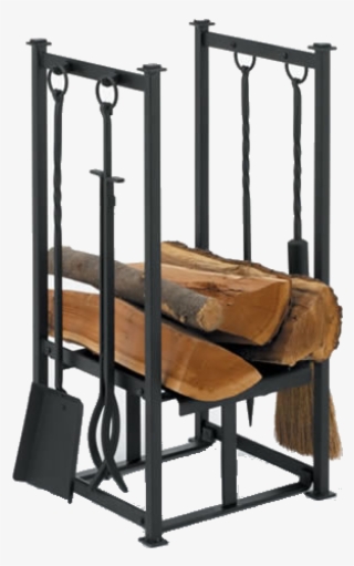 Fire Wood Holder With Fireplace Tool Set - Fireplace Wood Holder