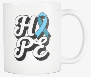Hope For Cure Prostate Cancer Awareness Light Blue - Prostate Cancer