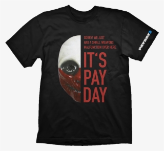 Payday 2 T-shirt Wolf Mask - Payday 2 T Shirt