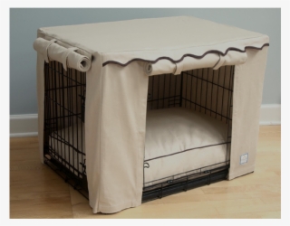 Stone Beige Designer Dog Crate Cover - Stone Beige Dog Crate Cover - Large