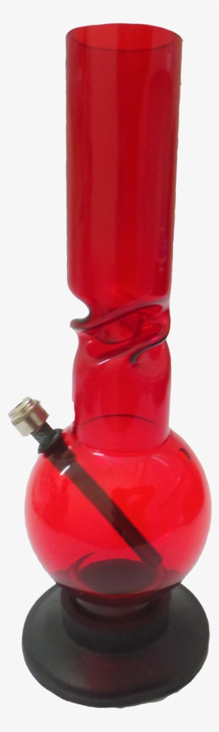 Twisted Red Acrylic Bong 12' - Red