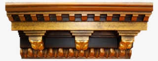 Hand Painted Ornate Crown Molding - Fine Art Deco 24226 9 In. X 9 In. X 94.5 In. Polyurethane