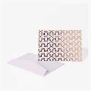 Gold Foiled Notecard - Vinil Microperforado
