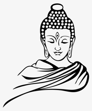 Buddhism Buddharupa Buddhahood Lord - Buddha Black And White