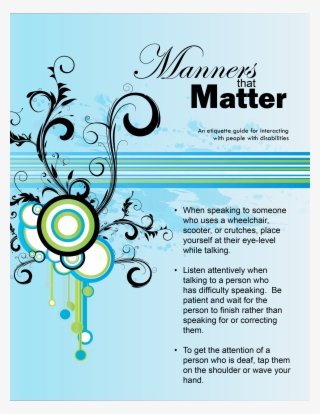 Manners That Matter - Background Music Poster Design