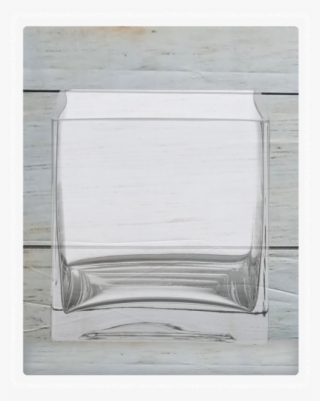 8" Clear Glass Cube
