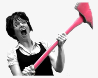 Persontina Fey With An Ax, From An Snl Commercial - Tina Fey Axe