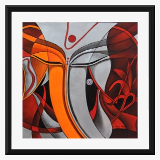 Abstract Art - Modern Painting Images Of Ganesha