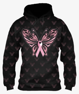 Breast Cancer Butterfly Hoodie