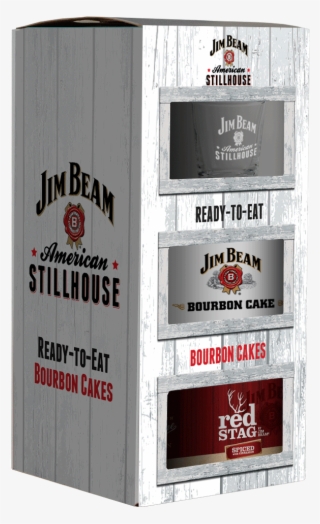Try Our Jim Beam Line Of Cakes In This Unique White-washed - Jim Beam Bourbon Red Stag Spiced Cinnamon