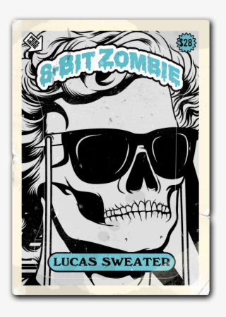$28 8-bit Zombie Lucas Sweater - Skull