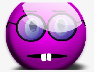 Sunglasses Emoji Clipart Spec - Purple Emoticons