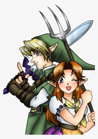 Link & Malon - Ocarina Of Time Malon