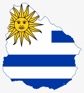 Flag Map Of Uruguay - Mapa Y Bandera De Uruguay
