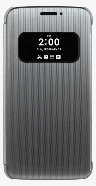 Oem Quickcover Case For Lg G5 - Lg G5 Mesh Folio Case - Silver, Official