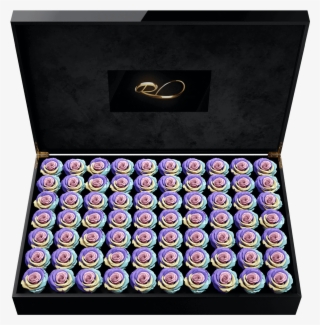 Luxury Video Flower Box Presidential With 70 Preserved - Poker Set