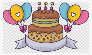 Cartoon Cake Png Clipart Cupcake Chocolate Cake - Cute Cartoon Birthday Cake