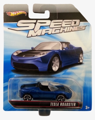 Tesla Roadster Package Front - Hot Wheels Speed Machines Tesla Roadster