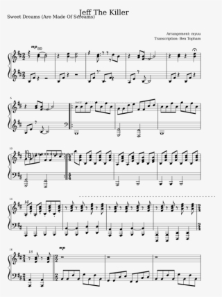Jeff The Killer Theme Song Sheet Music For Piano Download - Impressions Sheet Music Alto Sax