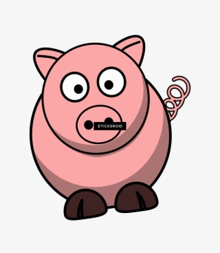 Pig - Cartoon Pig Throw Blanket