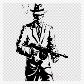 Mob Gangster Drawing Clipart Gangster Drawing Mafia - Gangster Gun
