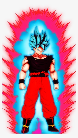 DBS - Goku SSJ Blue Kaio-Ken (no aura) by VictorMontecinos on