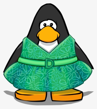 disgusted dress on a player card - penguin in a bikini