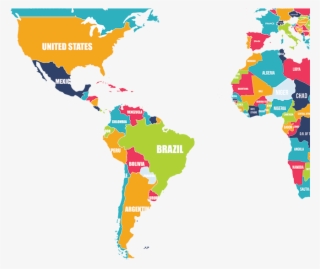 mandela effect south america - world map