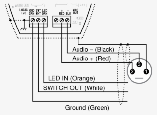 Audio And Logic Ground Are Connected At Microphone - Diagrama De Microfono Shure