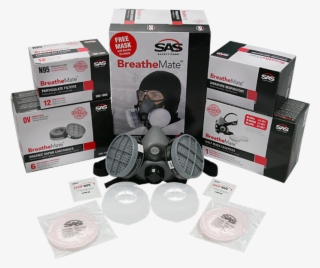 Sas 031-2115 Breathemate N95 Half Mask Respirator Bundle - Sas Safety