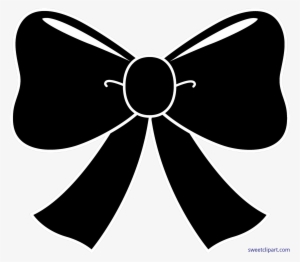 Black Bow Png Clip Black And White Download - Transparent Background Bow Clipart