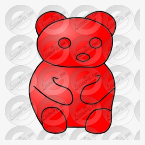 Red Bear Picture For Classroom Therapy Use Great Red - Bear