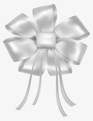 White Bow Png Clipart - Clip Art