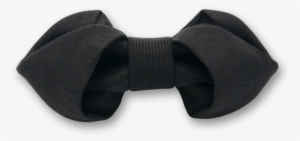 Folding In Black Bow Tie - Silk