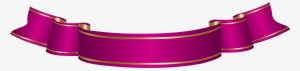 Dark Pink Banner Transparent Png Clip Artu200b Gallery - Purple Ribbon Banner Clipart