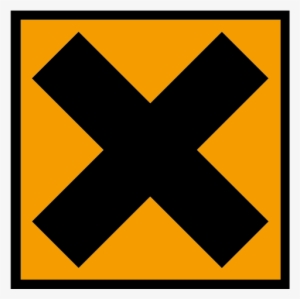 Irritant Sign - Types Of Hazards Symbols