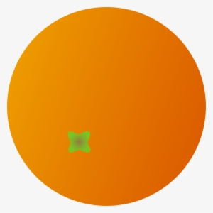 Circle Clipart Fruit - Cartoon Orange No Background