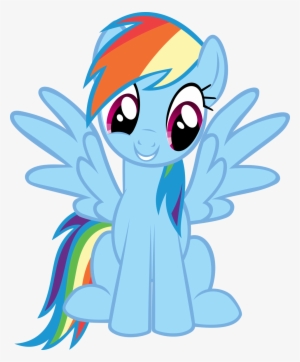 1359869213976 ) - My Little Pony Rainbow Dash Happy