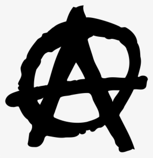 File - Anarchysymbolink - Svg - Anarchist Symbol Transparent