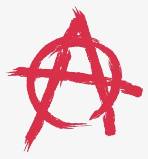 anarchy symbol, a ragged a superimposed over a ragged - clipart anarchy