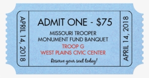 Troop G Banquet Ticket - Science And Technology