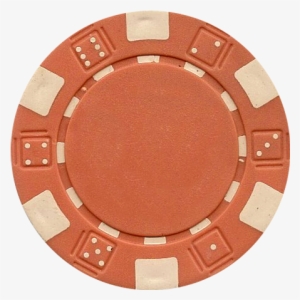 Clay Composite Dice Poker Chips 50 - Jeton Poker Orange