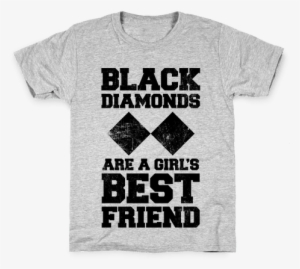 Black Diamonds Are A Girl's Best Friend Kids T-shirt - Live Like Larry Shirt