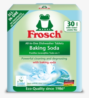 Frosch Baking Soda All In One Dishwasher Tabs - Frosch Shower & Bathroom Cleaner Spray, Lemon,