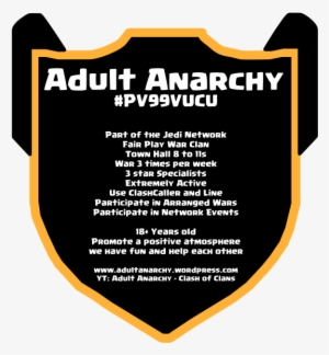 Adult Anarchy Family Of Clans Official Recruiting Thread - Anarchy