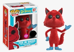 Fox In Socks Flocked Pop Vinyl Figure - Dr Seuss Pops